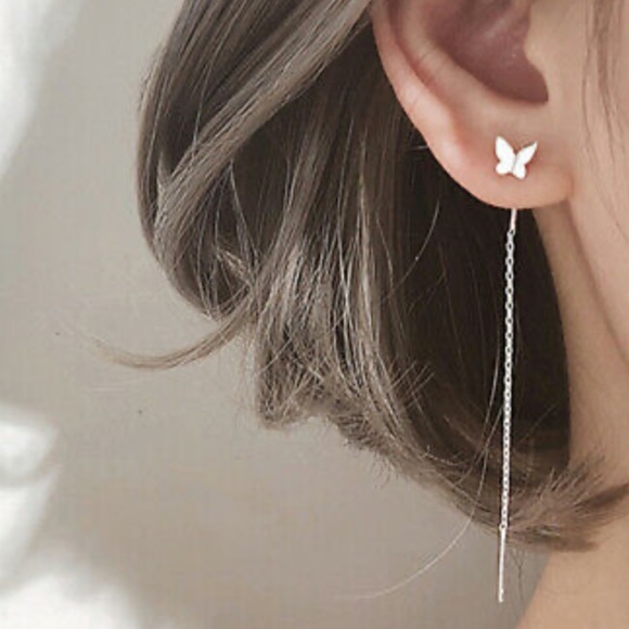 New 925 Sterling silver/18k gold plated earrings - Picture 5 of 8